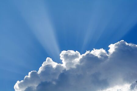 Blue sky clouds in the day