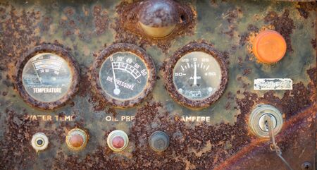 Old engine and dustの写真素材