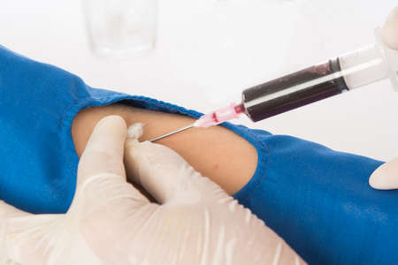Blood Draw for Patient Examinationの写真素材