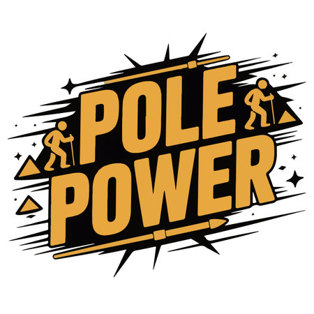 Pole Power - grunge stamp on white background, vector illustration.のイラスト素材