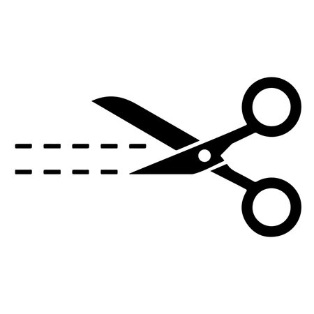 Scissors icon. Simple illustration of scissors icon for web design isolated on white backgroundのイラスト素材