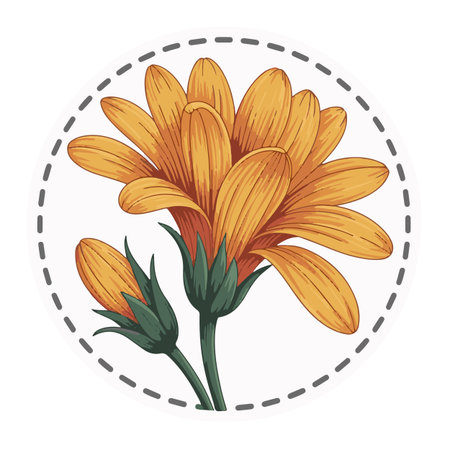 cute flower decorative icon vector illustration designicon vector illustration graphic designのイラスト素材
