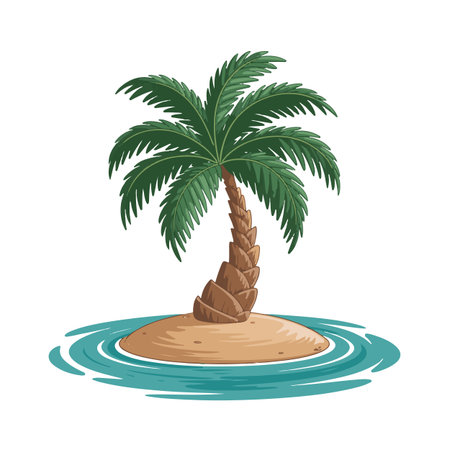 Hibiscus flower vector illustration isolated on a white background.のイラスト素材