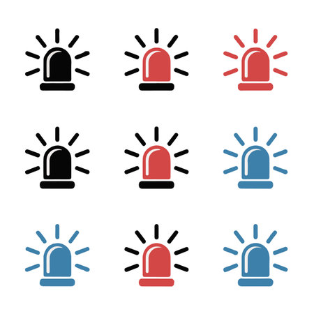 Flasher icons set on white background for graphic and web design. Simple illustration. Internet concept symbol for website button or mobile appのイラスト素材