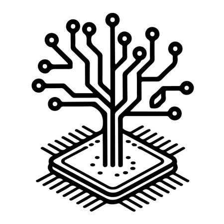 Circuit board vector icon. Outline vector icon isolated on white background circuit board.
