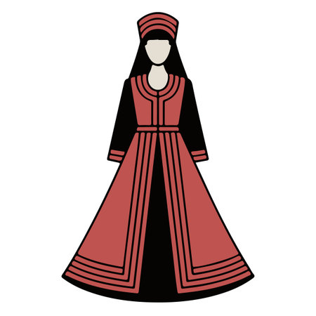 Isolated traditional romanian costume icon. Vector illustration design graphicのイラスト素材