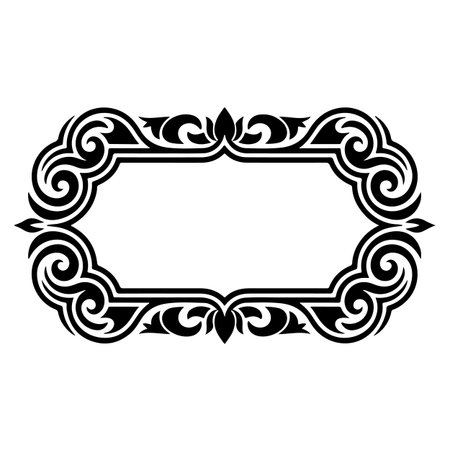 Vintage decorative frame. Ornate element for design. Vector illustrationのイラスト素材