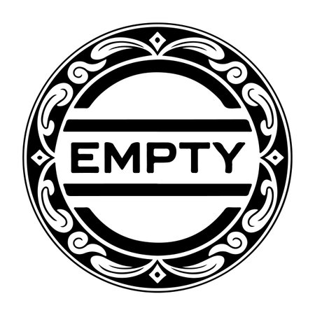 Black and white emblem with the word economy on a white background.のイラスト素材