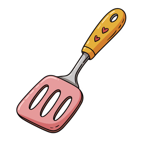 Spatula icon. Cartoon illustration of spatula vector icon for webのイラスト素材