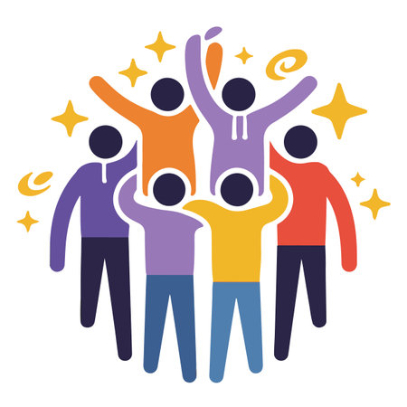 Teamwork design over white background, vector illustration.  Flat design.のイラスト素材