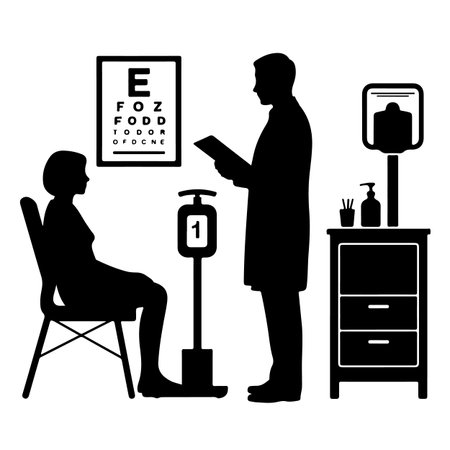 Man in the hospital waiting for a doctor. Vector illustration of a man waiting for a doctor.のイラスト素材
