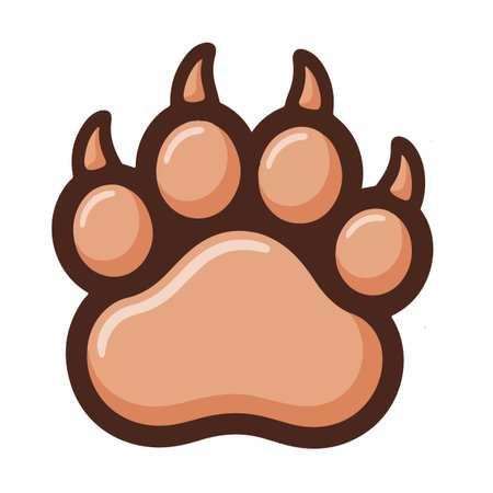 Paw Print Icon Isolated on White Background. Vector Illustrationのイラスト素材