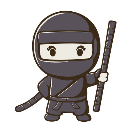 kung fu kung fu fighter cartoon character vector illustration graphic designのイラスト素材