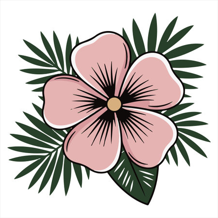 tropical flower design, vector illustration eps10 graphic. EPS10のイラスト素材