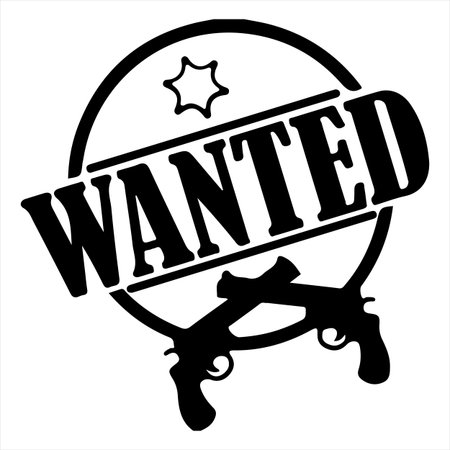 vintage wanted stamp - wanted symbol - vector illustration - EPS10のイラスト素材