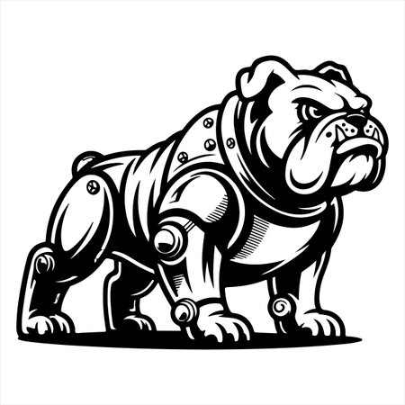 Bulldog - vector illustration - isolated on the white background. EPS-10のイラスト素材