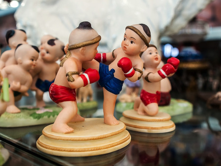 Boy model in Muay thaiの写真素材