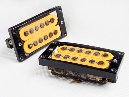 Two vintage guitar pickups