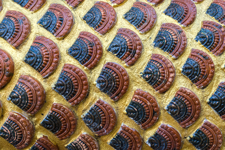 Close up of Naga  scale texture