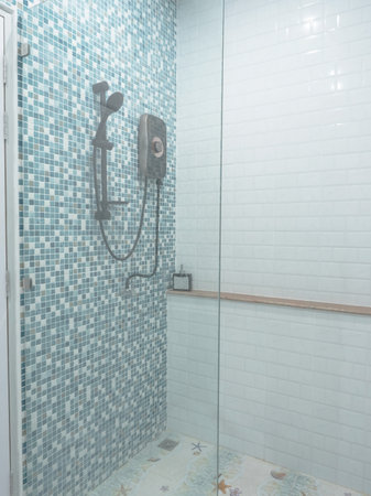 Multi colors. Designer bathroom fitmentの写真素材