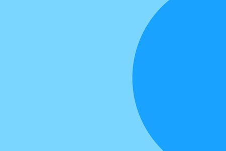 Blue tone background with circle on right sideの写真素材