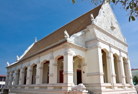 Church  of Thai temple in north-east of Thailandの写真素材