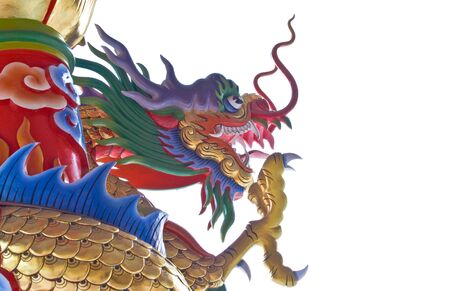 Colorful dragon statuesの写真素材