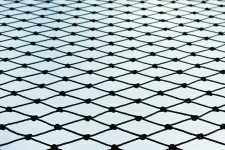 Net with blue skyの写真素材