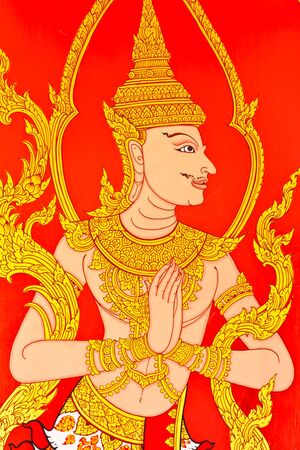 thai painting art の写真素材
