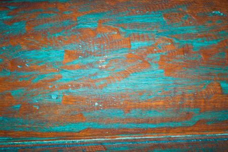 old painted blue and brown wooden background
