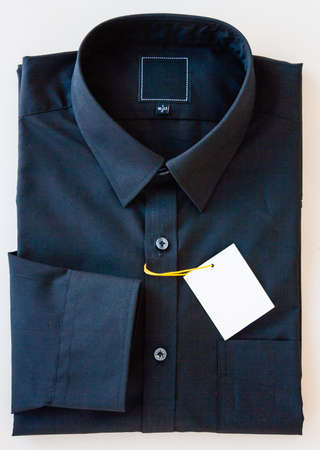 Close up of business suit or formal shirt or t shirt isolated on whiteの写真素材
