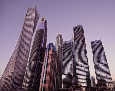 Dec 28th 2020, Dubai Marina. View of the beautiful sky scrappers, apartments, and hotels captured...
