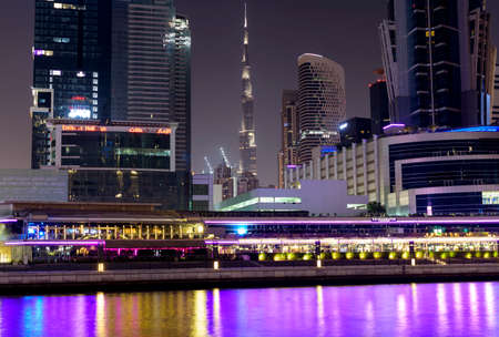 DUBAI, UAE 6th nov 2020 -view of the Burj khalifa surrounded with buildings and hotels facing the...