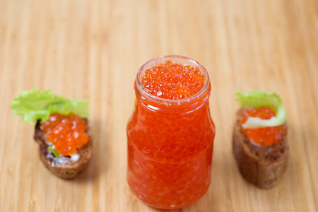 A jar of caviar