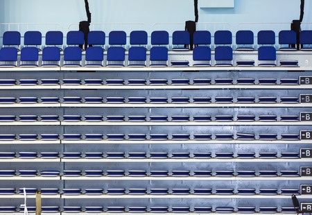 Empty seats in stadiumの写真素材