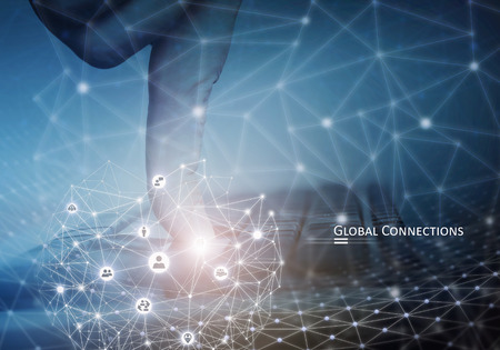 Global connection conceptの写真素材