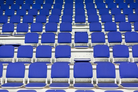 Empty seats in stadiumの写真素材