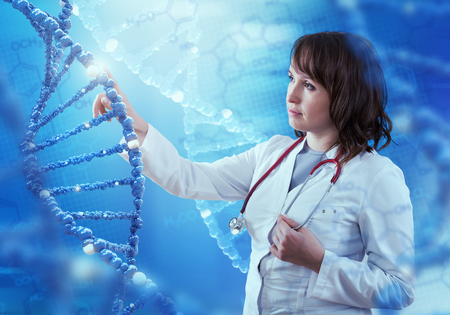 Innovative technologies in science and medicine. 3D illustrationの写真素材