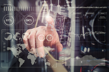 A successful cryptocurrency business conceptの写真素材