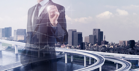 A successful financial conceptの写真素材