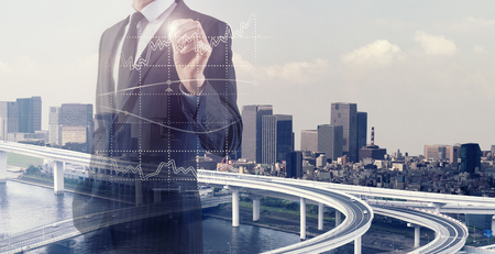 A successful financial conceptの写真素材