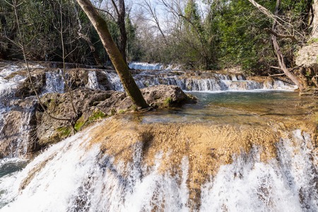 Kursunlu Waterfalls in Antalya, Turkey. Kursunlu selalesiの写真素材