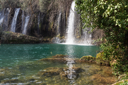 Kursunlu Waterfalls in Antalya, Turkey. Kursunlu selalesiの写真素材