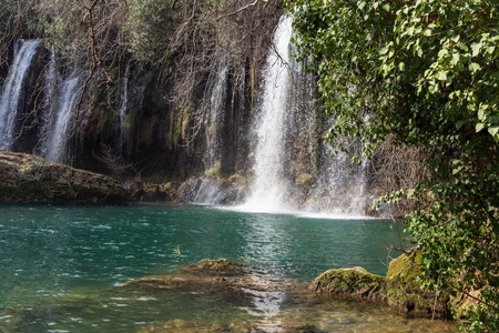Kursunlu Waterfalls in Antalya, Turkey. Kursunlu selalesiの写真素材