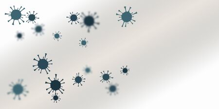 Abstract coronavirus medical background. Medical Bacteriological Microorganismの写真素材