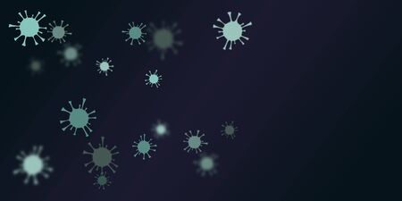 Abstract coronavirus medical background. Medical Bacteriological Microorganismの写真素材