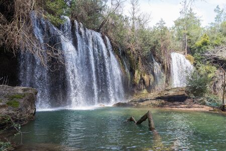 Kursunlu Waterfalls in Antalya, Turkey. Kursunlu selalesiの写真素材