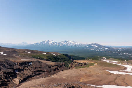 Dangerous Canyon near the Mutnovsky volcano in Kamchatka.の写真素材