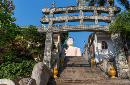 Great Buddha in Kande Vihara Temple, Sri Lankaの写真素材