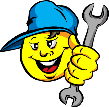 Logo Illustration That Can Be Used For an Auto Repair Shopのイラスト素材